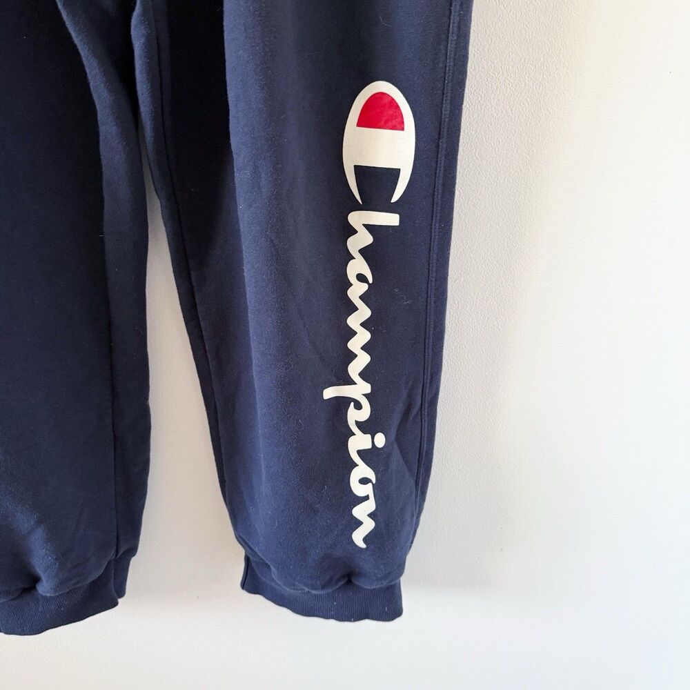 READ Champion Sweatpants 4XB Navy Blue Joggers Spell Out Logo Tapered Big Tall - Picture 14 of 16